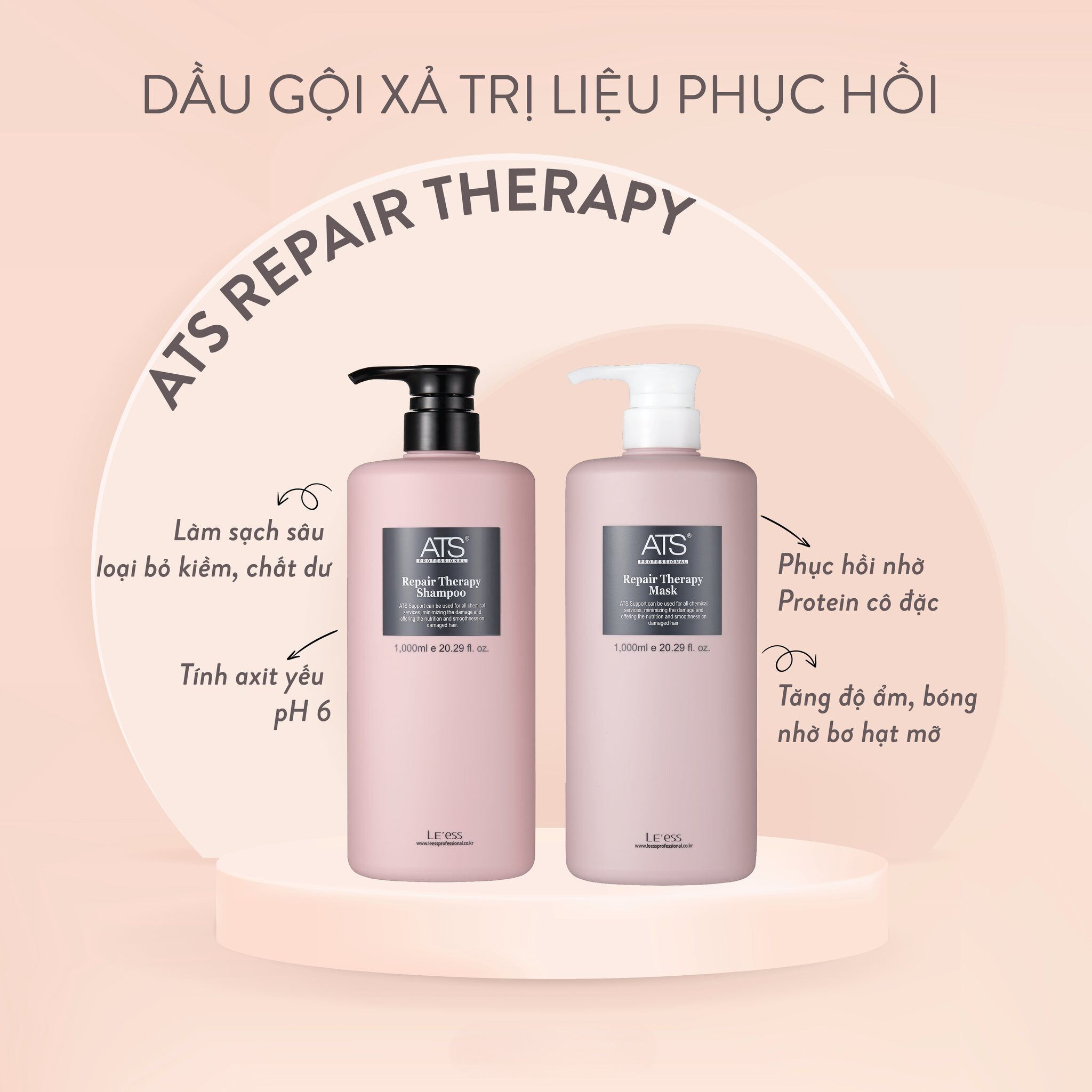 Dầu Gội ATS | Dầu Gội Phục Hồi Tóc ATS Repair | Hàn Quốc