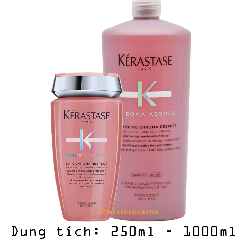Dầu gội Kerastase nuôi dưỡng và bảo vệ màu tóc nhuộm Chroma Absolu 250ml/1000ml
