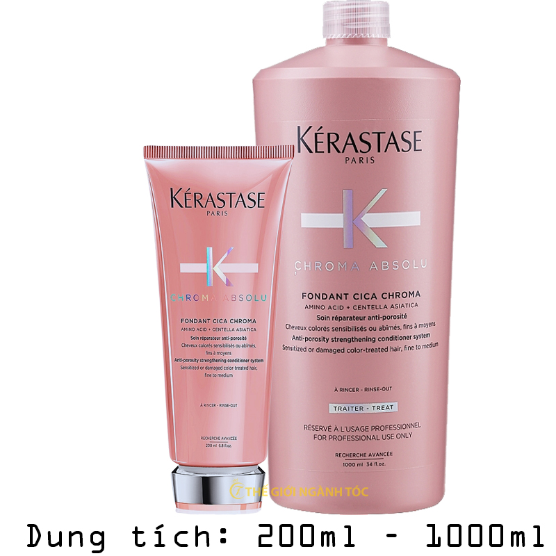 Dầu xả Kerastase phục hồi và bảo vệ màu tóc nhuộm Absolu Fondant Chroma 200ml/1000ml