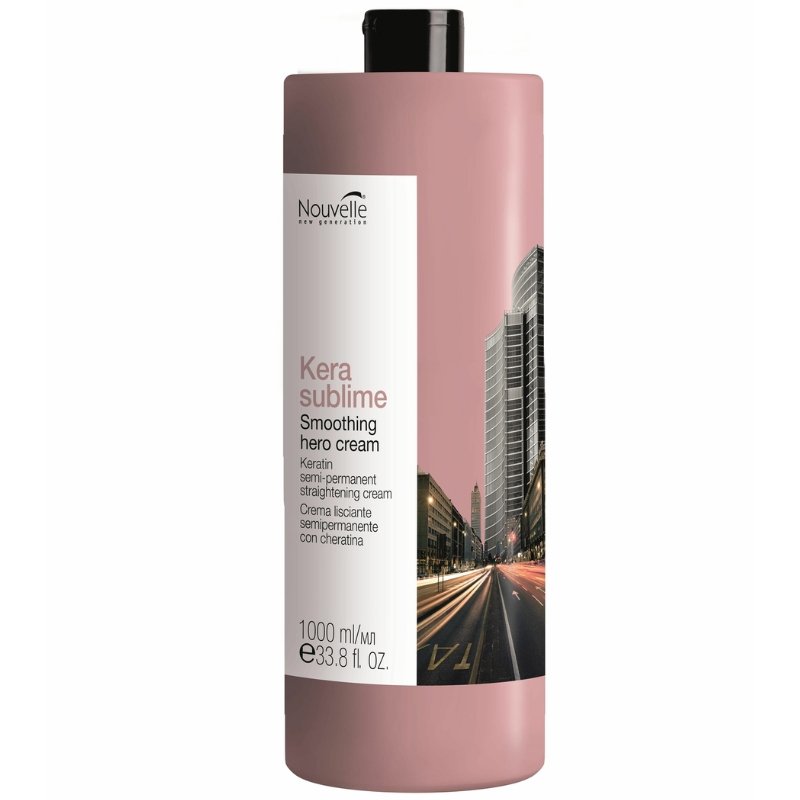 Kem Keratin Nouvelle tái tạo cấu trúc và phục hồi tóc Kera Sublime Smoothing Hero Cream 1000ml