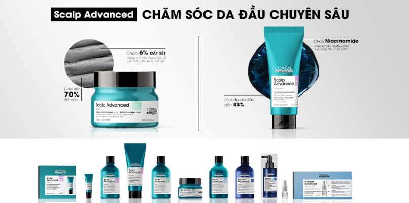 L'oreal giải pháp dành cho da đầu